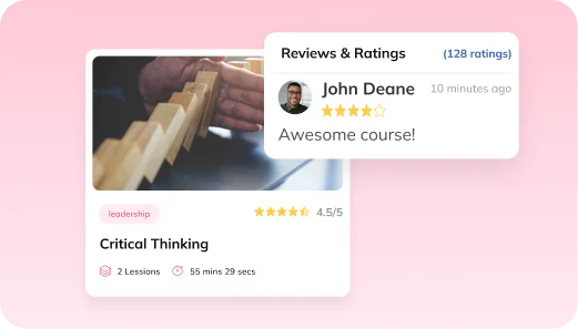 Hybrid and remote employee support: a Critical Thinking course with 4.5-star reviews and ratings