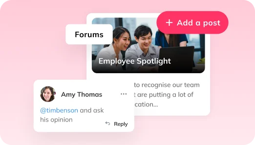 Personalised mentorship: a forum and Employee Spotlight post where a learner asks a mentor for their opinion