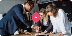 Conflict resolution course thumbnail with a play button