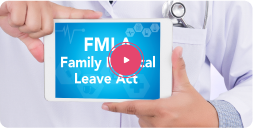 FMLA course thumbnail with a play button