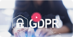 GDPR course thumbnail with a play button