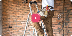 Ladder safety course thumbnail with a play button
