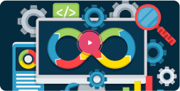 DevOps course thumbnail with a play button