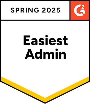 G2 Spring 2025 Easiest Admin badge