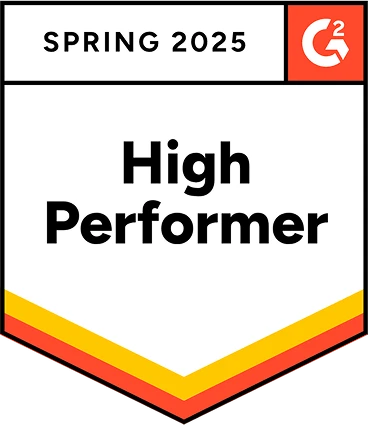 G2 Spring 2025 High Performer badge