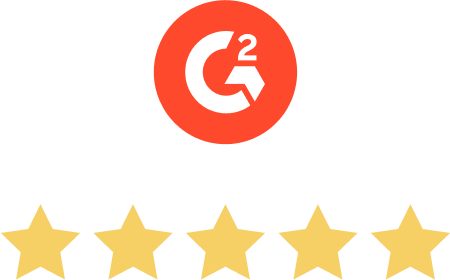 G2 five-star rating badge