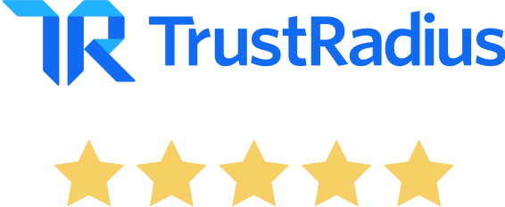 TrustRadius five-star rating badge
