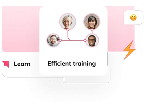 Efficient training card linking learner profiles in Auzmor Learn